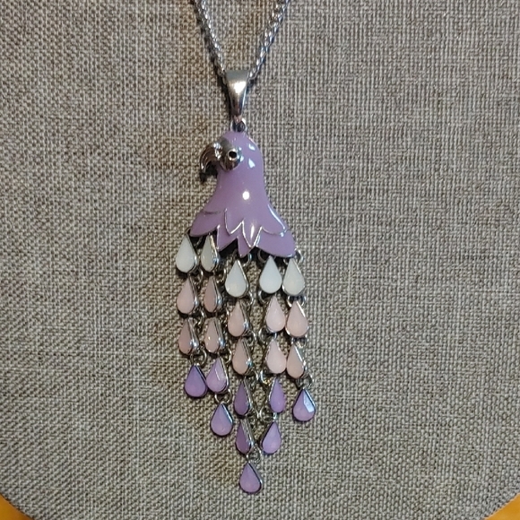 Alia Jewelry - NWT Alia Purple Parrot Pendant With Silvertone Chain